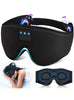 Bluetooth Sleep Mask - Upgraded 3D Contoured Headphones, 100% Blackout for Men & Women. Ideal for Travel, Nap, Yoga, Meditation, Night Sleep