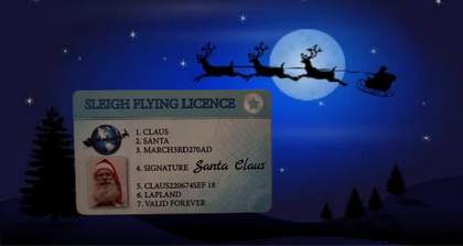Santa Driving License