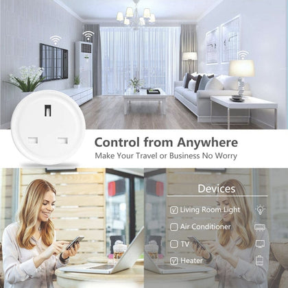 X3 16A TUYA Smart life UK Standard Alexa Google Home Amazon Mini Smart Wifi Plug UK