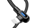 TS90   90 Degree Fast Charging usb Cable TPE+Nylon Braided